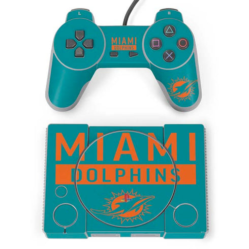 NFL Miami Dolphins Teal Performance Series PlayStation Classic Bundle Skin